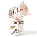 2 Pcs Food & Water Bird Cup, Ceramic Feeding Dish Feeder for Parrot Macaw