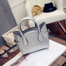 Fashion lovely women's pu leather top-handle shoulder bags female cute Cat  H7S5