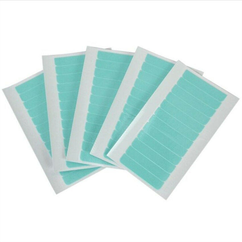 5Sheet 60pcs Waterproof Double Sided Tape Hair Extension Wig Adhesive Glue Tapes