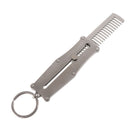 Stainless Steel Men's Hair Beard Comb Male Mustache Shaving Brush Pocket  OZ