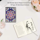 DIY Mandala Special Shaped Diamond Painting 50 Pages A5 Sketchbook Notepad