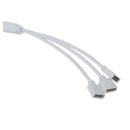RGB LED Flexible Strip 4 Pin Female to 3 Female Connector Cable White V3N2