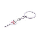 Arrow & "I Love You" Heart & Key Lovers Couple Key Chain Ring Keychain Keyr G8V1