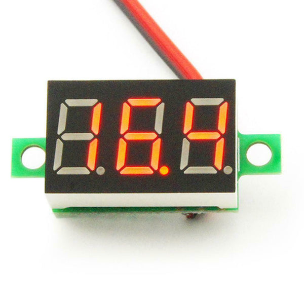 4-30V 2 Line Mini LED Digital DC Voltmeter Red Panel Voltage Meter Tester