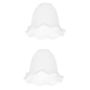 2pcs Unique Design Replacement Glass Shades for Wall Lights & Ceiling Fan Lights