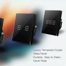 1X(Smart Wifi Remote Control Switch, 1 Way 86 Type Wall Contact Panel Light