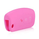 Pink Silicone 3 Button Remote Key Fob Case Cover fit for Ford MK2 Mondeo Kuga Hf