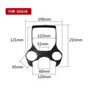 Carbon Fiber Gear Shift Control Panel Frame Cover Trim For Alfa  Giulia
