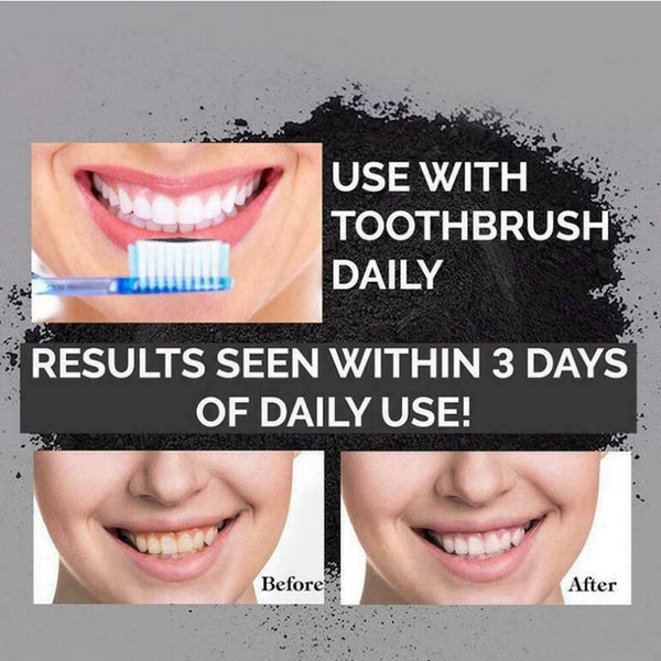 100%ORGANIC ACTIVATED CHARCOAL COCONUT TEETH WHITENING V7Y1 NATURAL CARBO