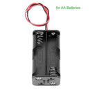 2x Plastic Battery Storage Case Box Holder For 4*AA 6V Battery With Wire Leads