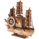 Creative Gifts Music Boxes Shaped Fishing Boat Handmade Craft Game For Children