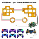 6-Color Luminated D-Pad Thumstick Face Button LED Kit for PS4 Controller A