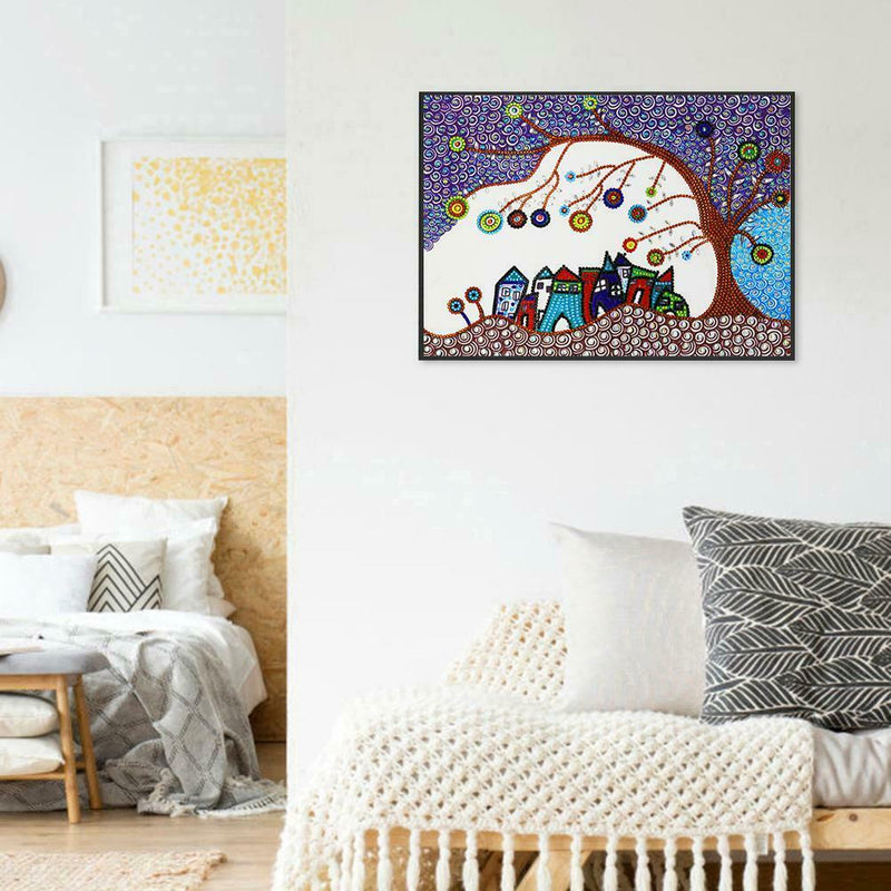 5D DIY Special Shaped Diamond Painting Tree Cross Stitch Mosaic Craft Kits