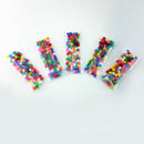 500Pcs Vibrant Colours Fluffy Small Craft Pompoms 18mm Pink