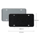 2x Silicone License Plate Frame Rust-Proof Rubber Holder Waterproof with Sc N9E4