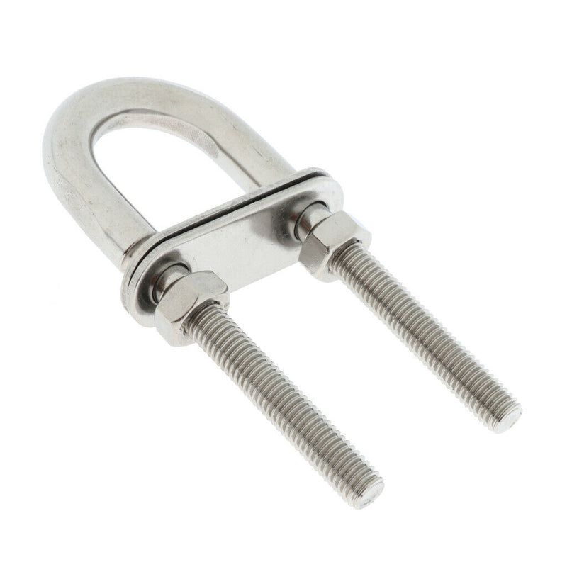 M8*100 Bow Eye Stern Eye, Boat U-Bolt, Marine Grade, 304 SS, Rust-Resistant