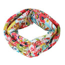 4 Pack Women Headband Boho Floal Style Criss Cross Head Wrap Hair Band, Set E7S5