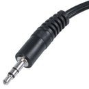 3.5mm Headphones Plug Jack to 2 x RCA AV Audio Cable O7L3