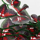 3 Pcs Reptile Habitat Decoration, Yellow Green Leaves Artificial Plant by 1.64ft