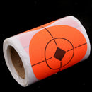 100pcs/roll 3'' Self adhesive Orange Target Stickers for Shooting Hunting