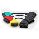 3 Pcs Diagnostic Cable Multi Ecu Scan Connecter Cables for Fiat Ecu Scan Ad