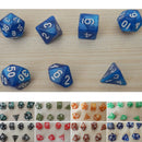 7Pcs D10 Multi-Sided Gem Dice Die for RPG Dungeons & Dragons DND D&D Game SetLJ