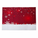 7x5ft Red Christmas Background Wall Christmas Snowflake Backdrop Photograph