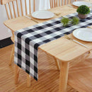 Cotton linen Buffalo Check Table Runner For Family Dinners Or Gatherings, I C8A4