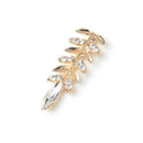 5 Pieces Diamante Branch Leaf Sew-on Rhinestone Buttons Flatback Embellishment