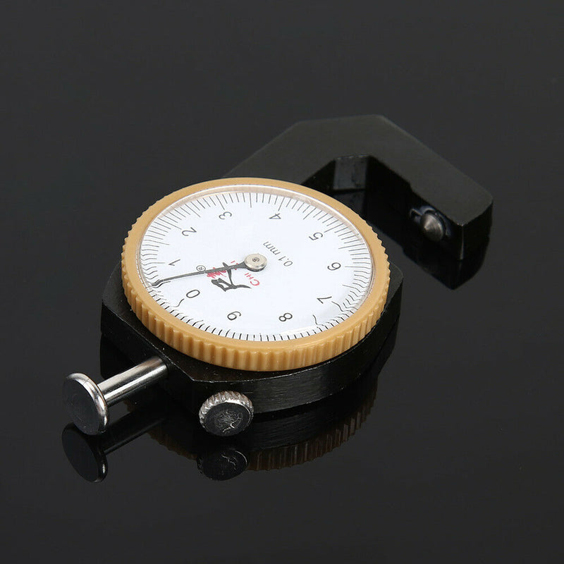 0-10mm 0.1mm Dial Steel Thickness Gauge Meter Tester Caliper (Tip Head) A
