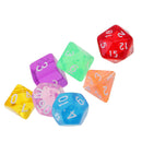7x 16mm Dice d20 d12 d8 d10 d6 d4 Die Polyhedral for D&D Wargaming Player