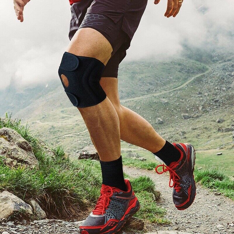 2Pcs Outdoor Sports Spring Knee Support Climbing Breathable Knee Pads Four  T4F6