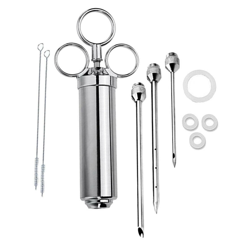1 Set Turkey Baster Barbecue Basting Brush W/ Meat Marinade Injector