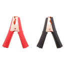 2Pcs 100A Booster Battery Cable Clips,  3.5 inch Red Black Insulated Test Clamps