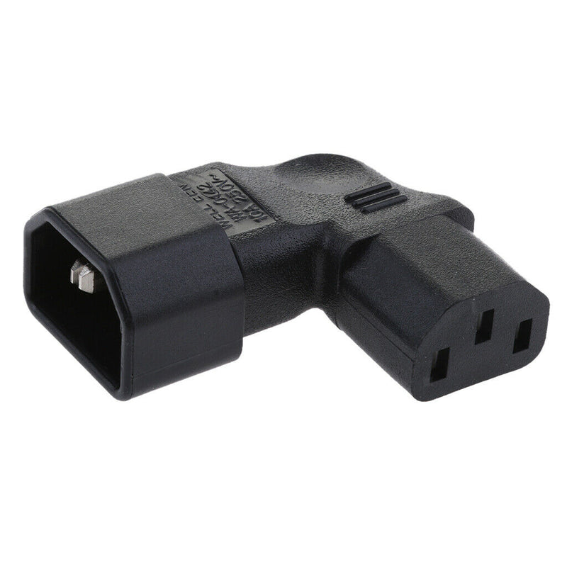 High Performance Male 90 Degree IEC 320 C14 To Female C13, Additional Cable
