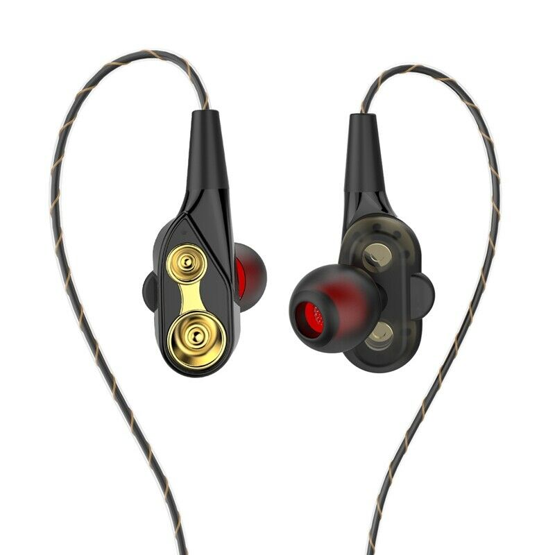 Wired earphone Super Bass Noise Isolation HIFI 3.5mm dual drive stereo In-E Z9B8
