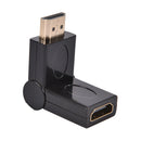 1x HDMI Right Angle Male To Female 90-180 Degree Adapter Cable Lead ConnectorAlj