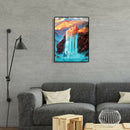 5D DIY Full Drill Diamond Painting Waterfall Embroidery Mosaic Wall Arts