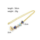 Women Long Necklace Enamel Glaze Cup Pendant Sweater Nice Accessories M5W3 H8M2