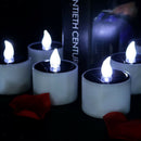 Solar Power Windproof Candle Set of 6 for Outdoor Home Party Decoration