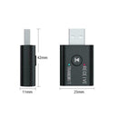 USB Bluetooth 5.0 Audio Transmitter Receiver Adapter TV Car PC 3.5mm AUX K4L1