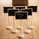 10x Mini Blackboard Chalkboard Rectangle + Angle Wedding Table Number SiVN J  JR