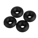 Pack of 4 Black Nylon Mooring Deck Fitting Accessories for Kayak Canoe Boat