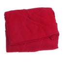 Cosy Thick Plush Snuggle Fleece Blanket With Sleeves Wine Red X9Z8