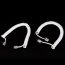 6.5FT Telephone Handset Phone Extension Cord Curly Coil Line Cable Wire -Q