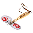 Metal Fishing Lures Spinner Spoon Baits Bass Crankbait Hook Tackle 9cm 16.5g New