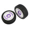 RC Tire 2Pcs Wheel Tyres Rubber Front Tires for Wltoys 124019 1/12 Scale RC