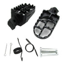 Black CNC Aluminium Alloy Footrest for Yamaha TW200 PW50 PW80 TTR90 TTR90E