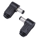 DC In-Line Plug Socket Jack Connector Male Right Angle Plug 2.1mm 5pcs R9H1