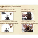 Retro Wood Coffee Grinder Roller Grain Mill Hand Crank Coffee Grinder Gift